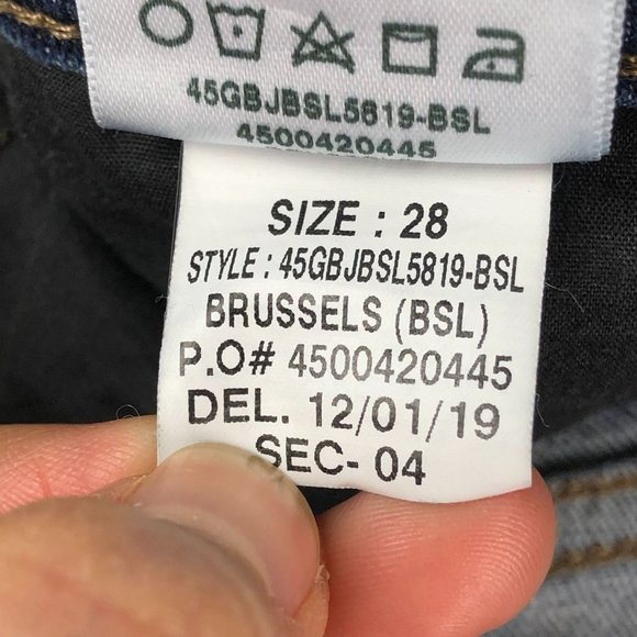 Joe's Jeans Women's Skinny Cropped Cuff Jeans in Brussels Size 28 - Picture 7 of 9